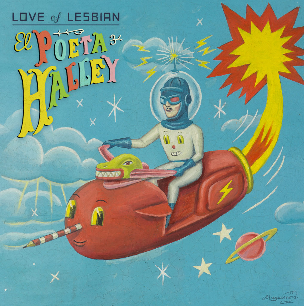 Illustration on the "El Poeta Halley” album.